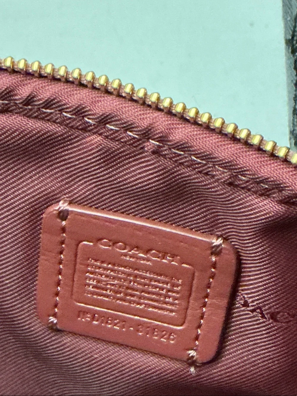 Coach Dusty Rose Floral Print Crossbody Bag Clutch 31826